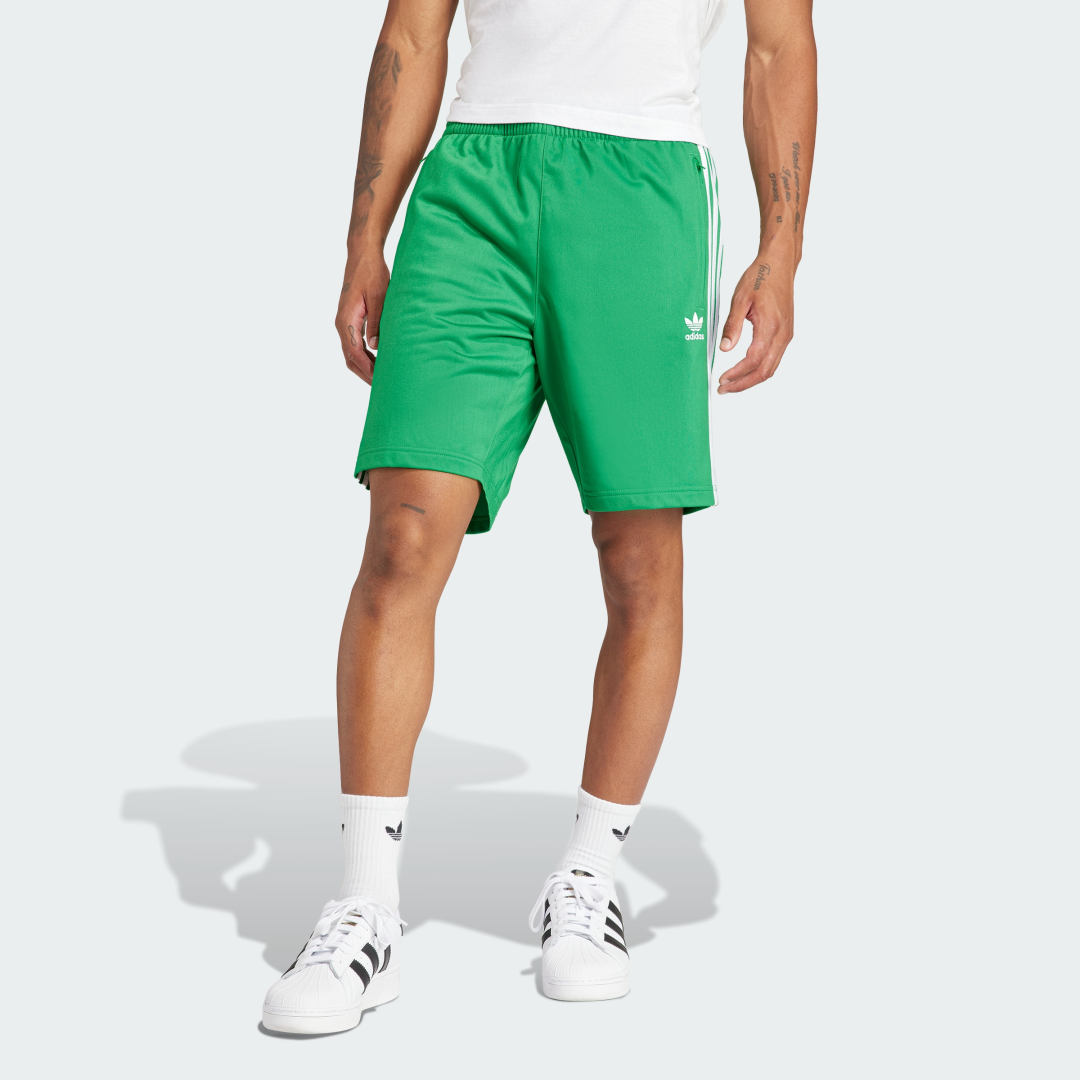 Image of adidas Adicolor Firebird Shorts Green S - Men Lifestyle Shorts