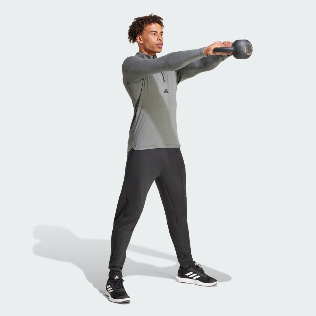 Adidas Workout Longsleeve met Halflange Rits