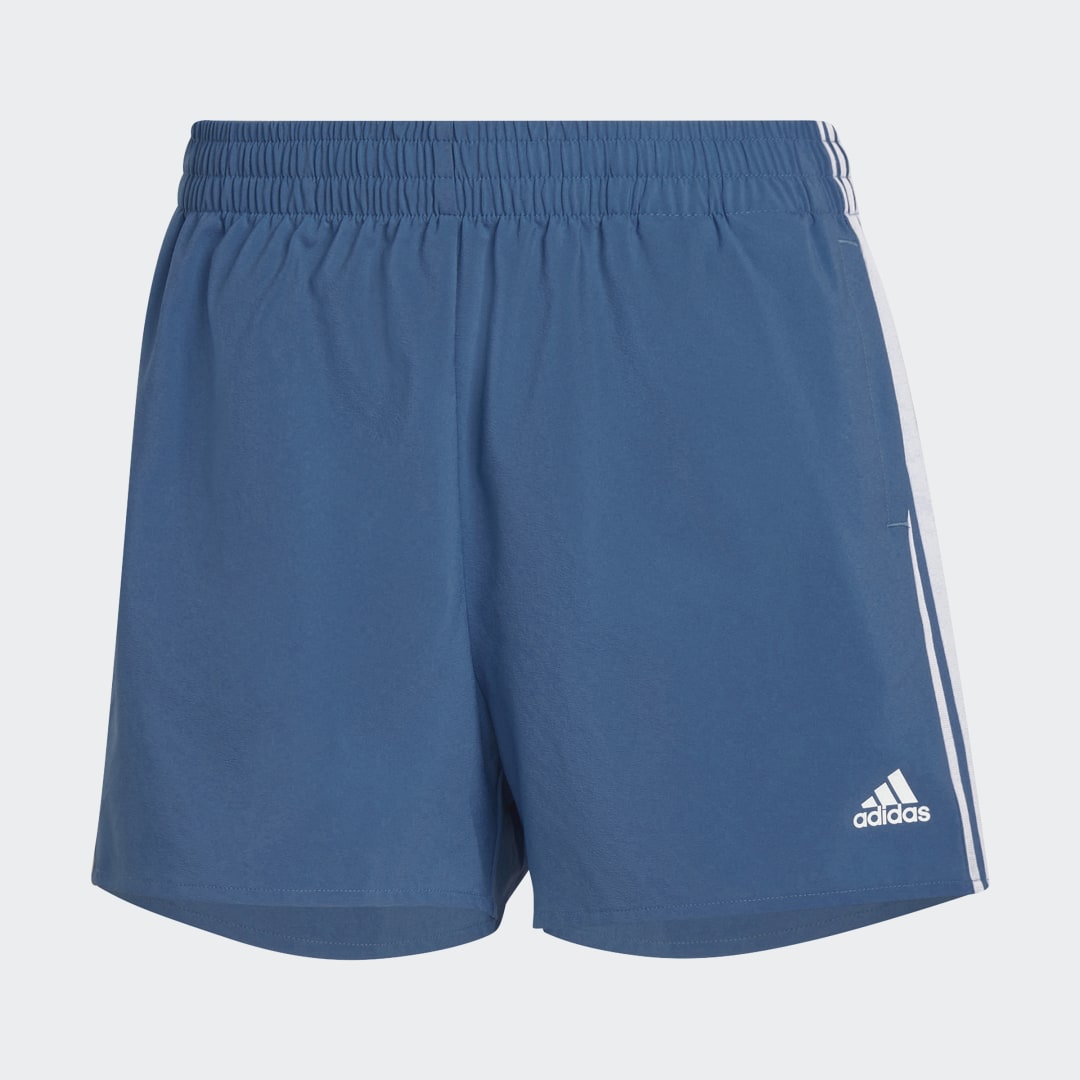

adidas Shorts Primeblue Designed 2 Move 3 Rayas Tejidos Sport Mujer, Blanco