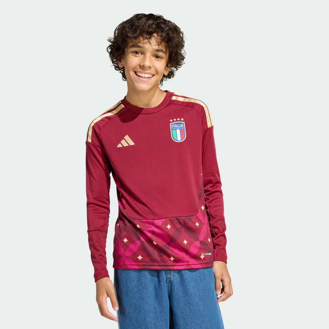 Thumbnail - Italien 26 Langärmliges Kids Torwart-Heimtrikot