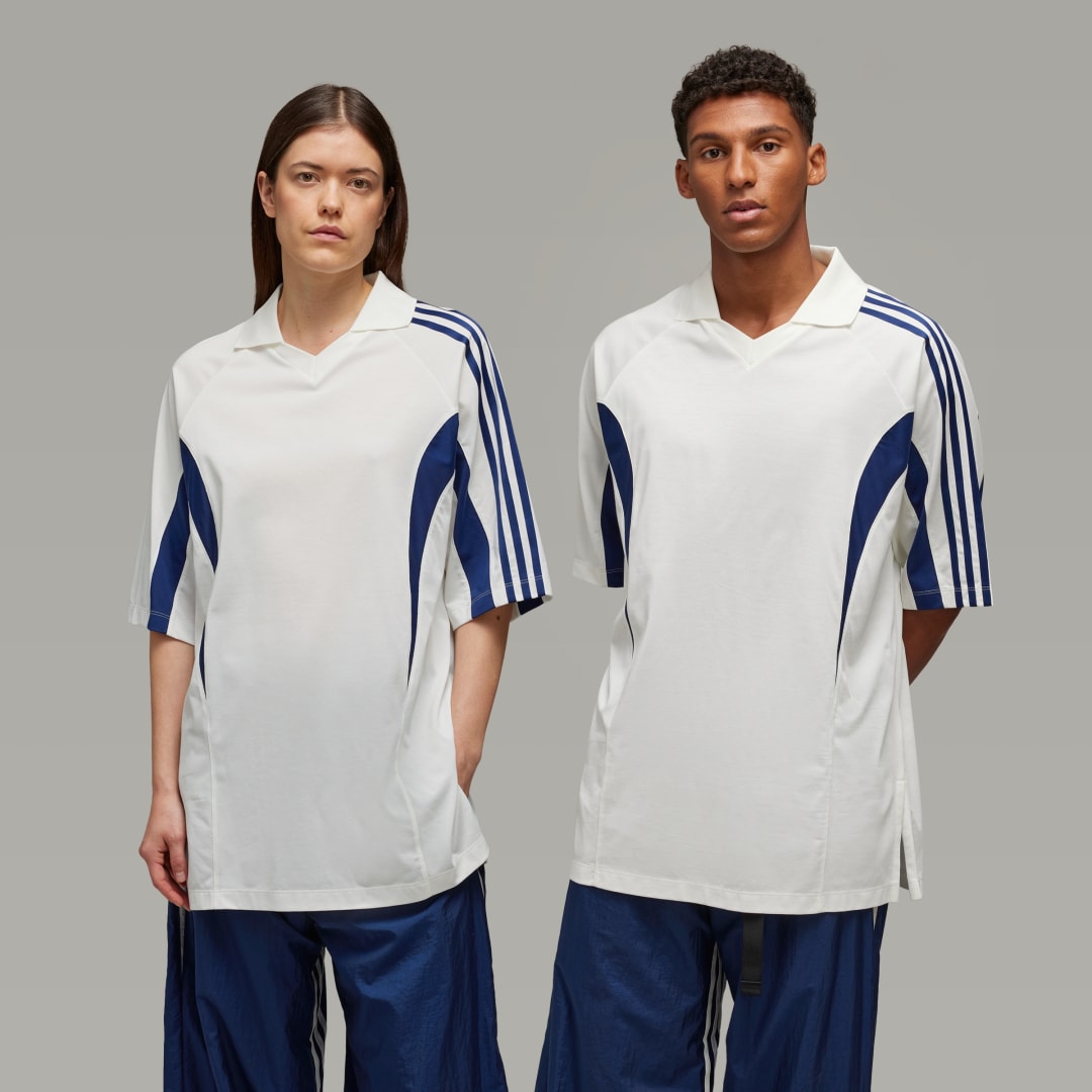 Y-3 Witte Katoenen Tee Polos White