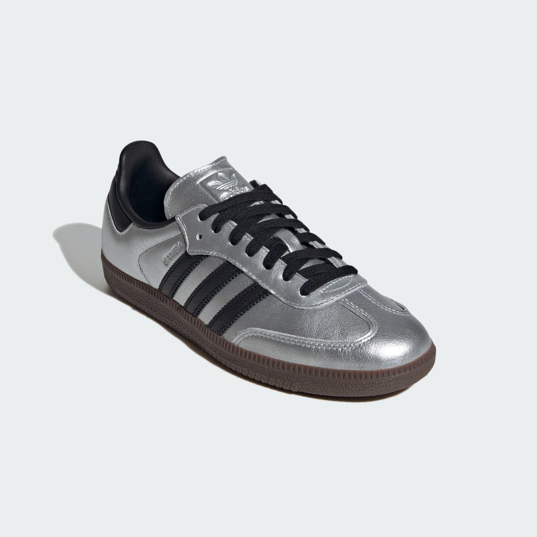 Adidas Samba sneaker Silver Metallic / Core Black / Gum