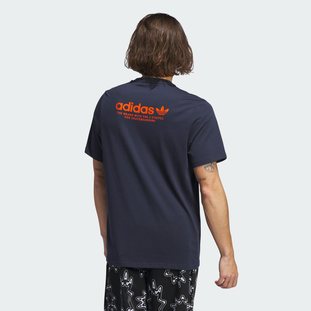 

adidas Camiseta Skateboarding 4.0 Logo Hombre, Naranja