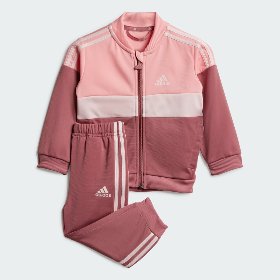 Adidas Tiberio 3-Stripes Colorblock Shiny Trainingspak Kids