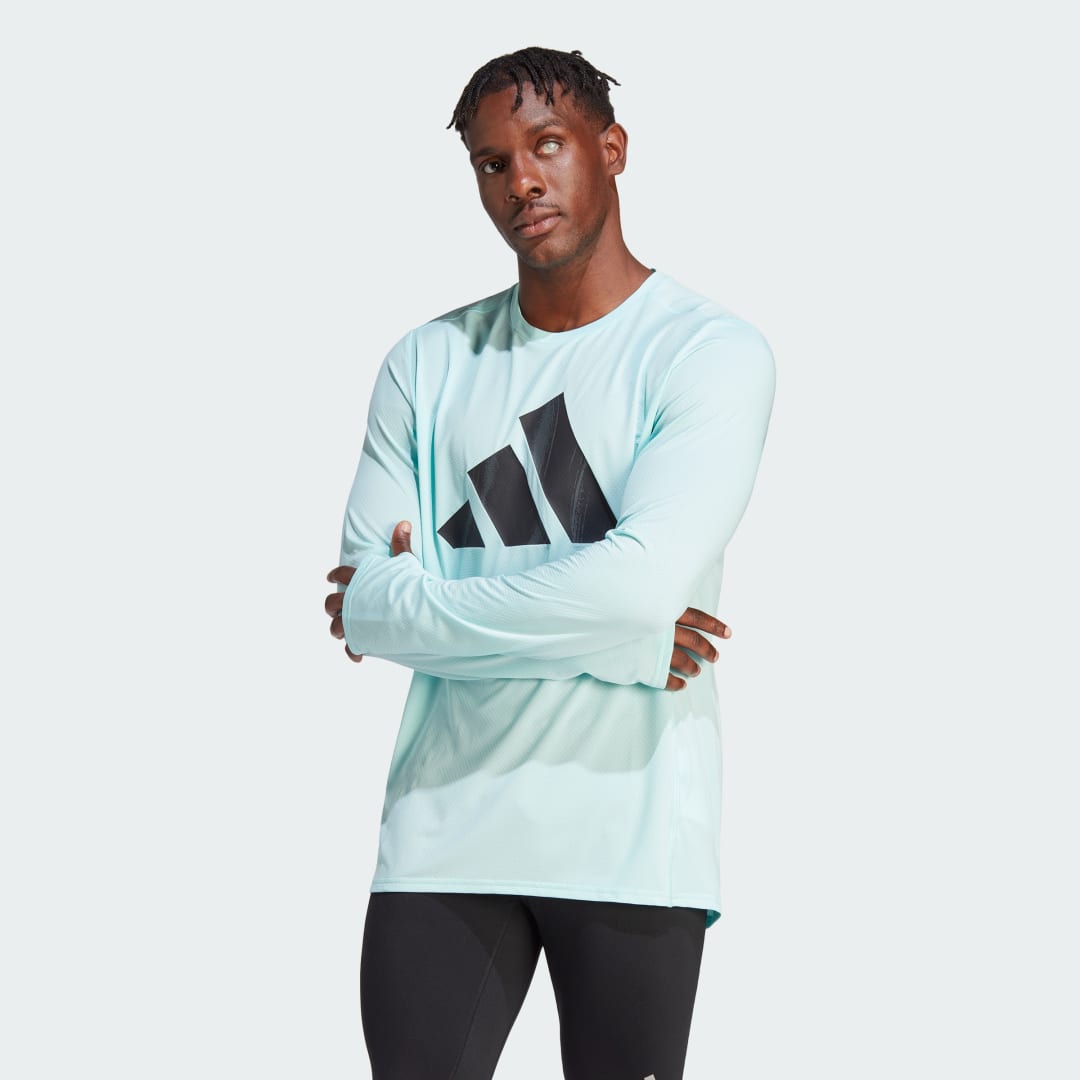 

adidas Sudadera Brand Love Manga Larga Hombre, Semi flash aqua
