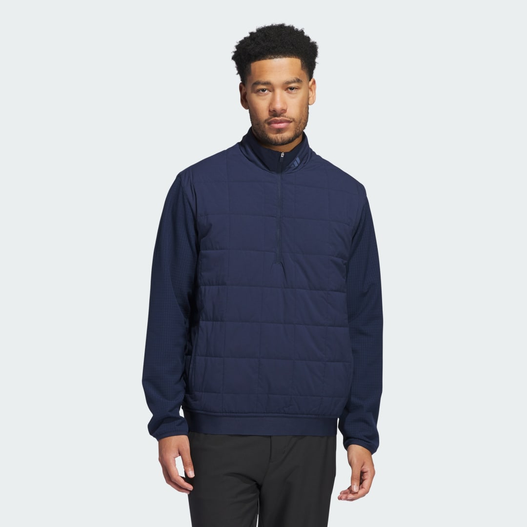 Adidas Ultimate365 Quilted DWR Pullover met Halflange Rits
