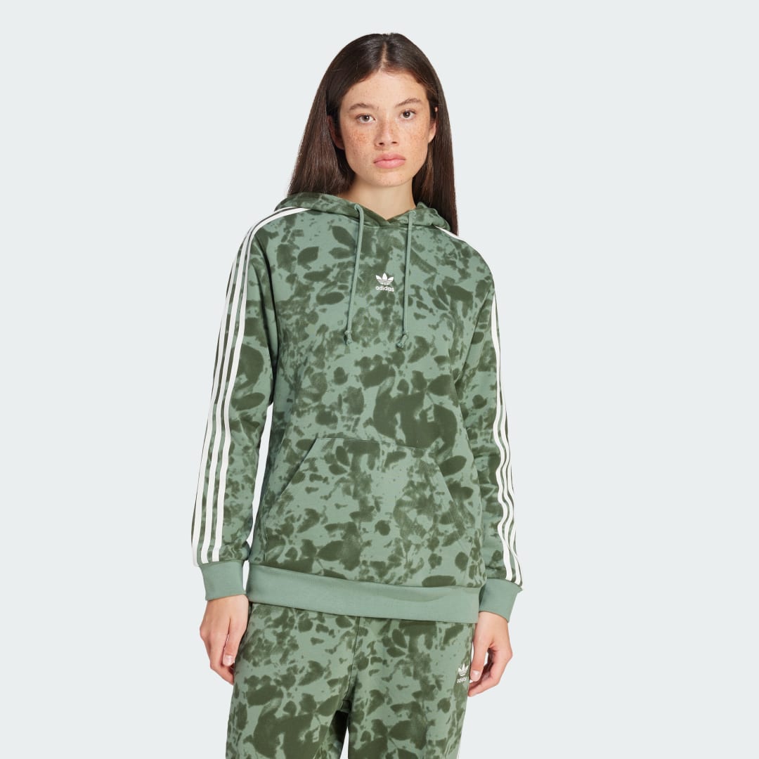 Adidas Originals Groene Camouflage Dames Hoodie Green Dames