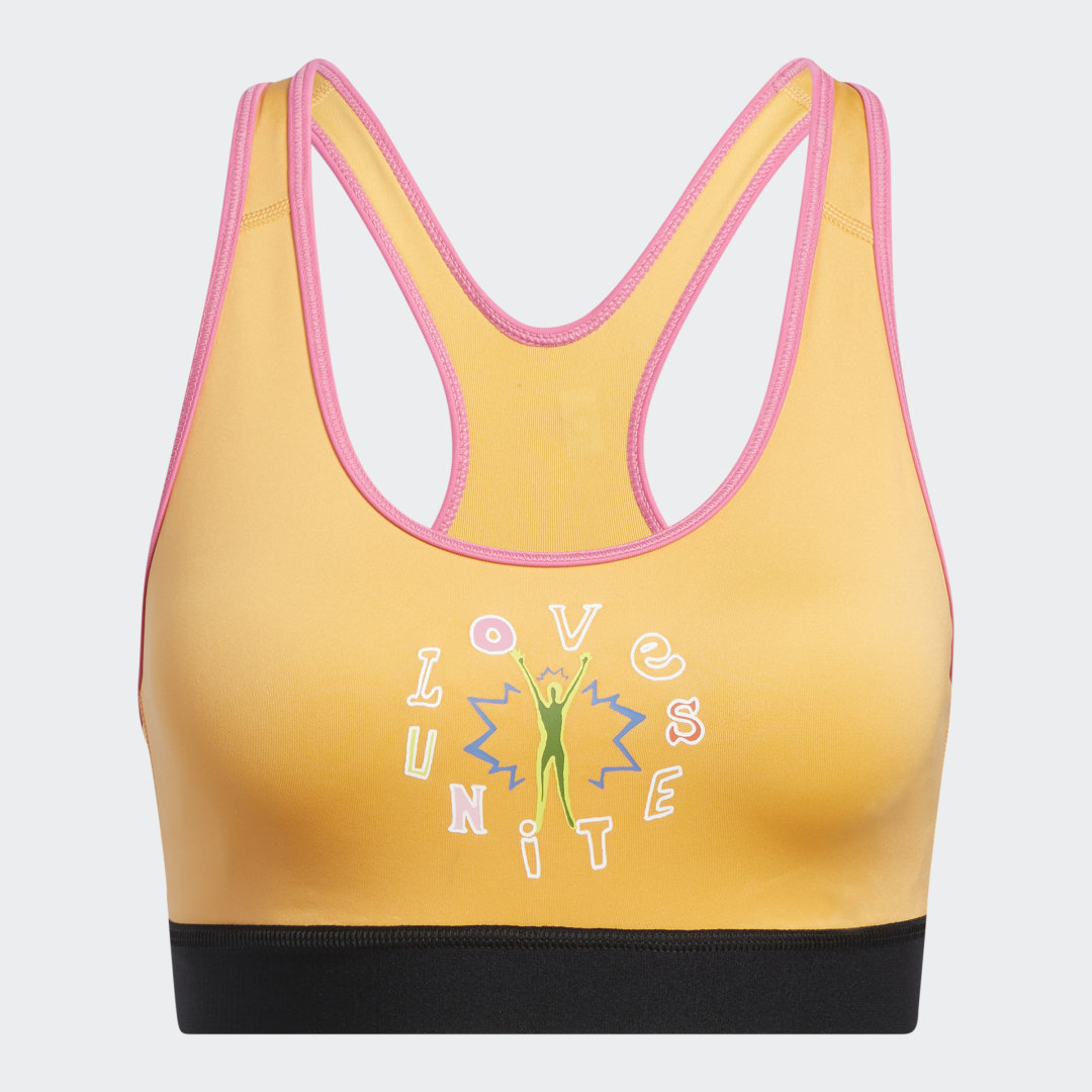 

adidas Top Deportivo Believe This 2.0 Adidas Love Unites Estampado Soporte Medio Mujer, Hazy naranja