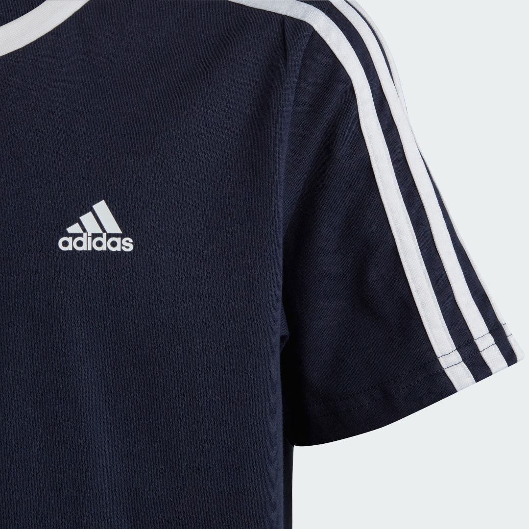 Adidas Essentials 3-Stripes Cotton Loose Fit Boyfriend T-shirt