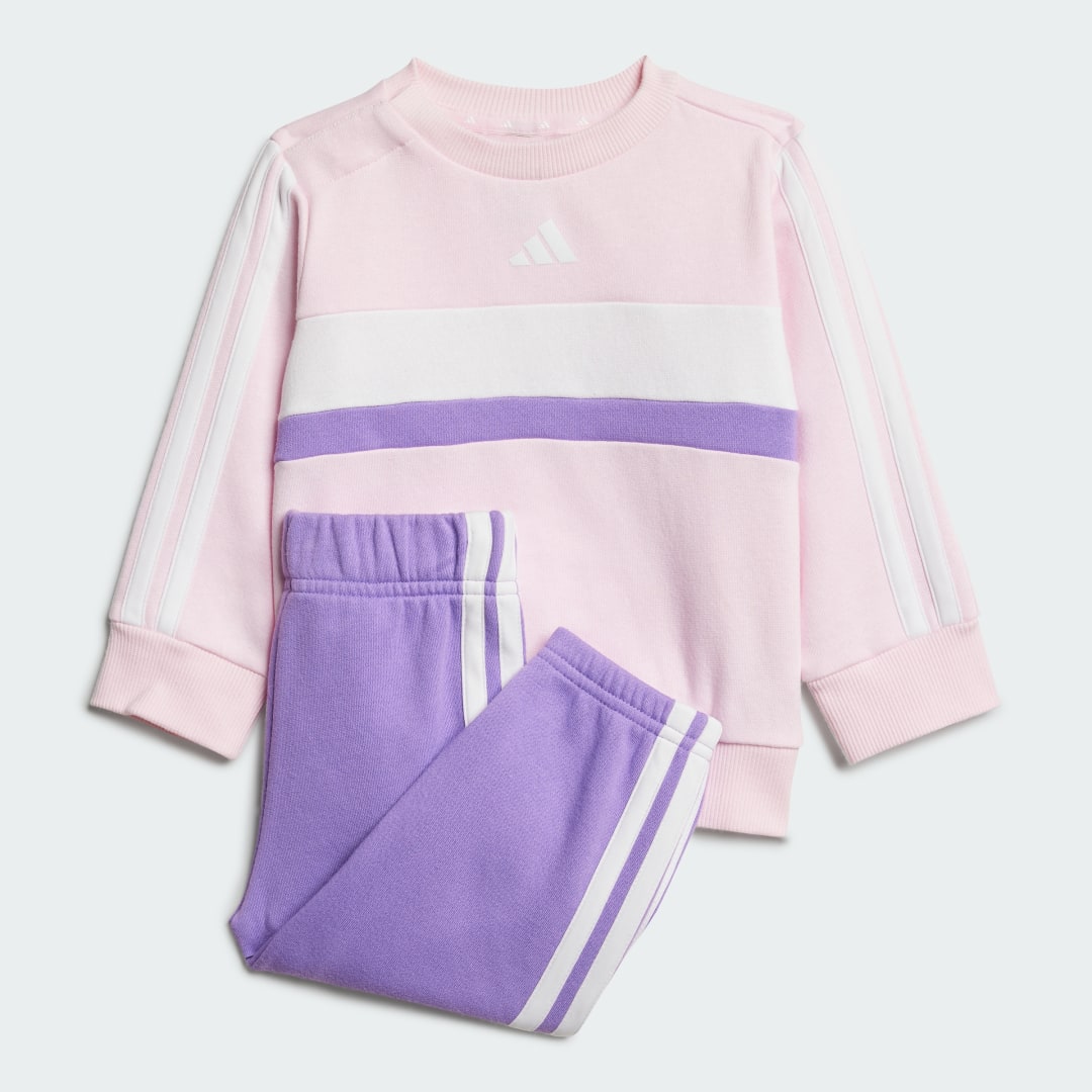 Survêtement molleton ras du cou bébé adidas 3 Stripe Tiro Seasonal Essentials - vue 5