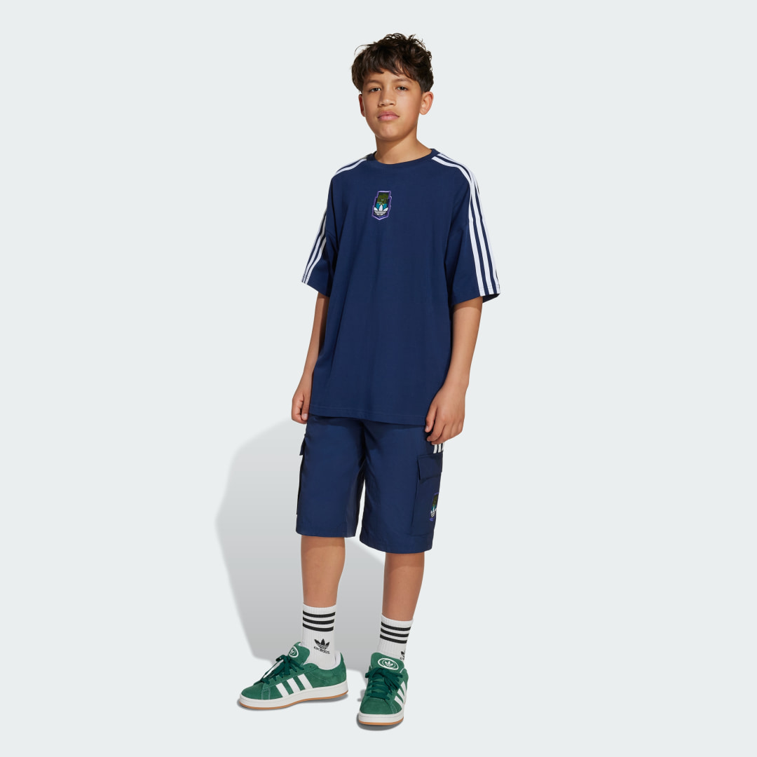 Short Cargo adidas Originals x Minecraft Enfants - vue 3
