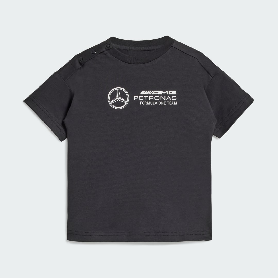 Adidas MERCEDES AMG PETRONAS FORMULA ONE TEAM DNA BABY JOGGINGPAK MET KORTE MOUWEN