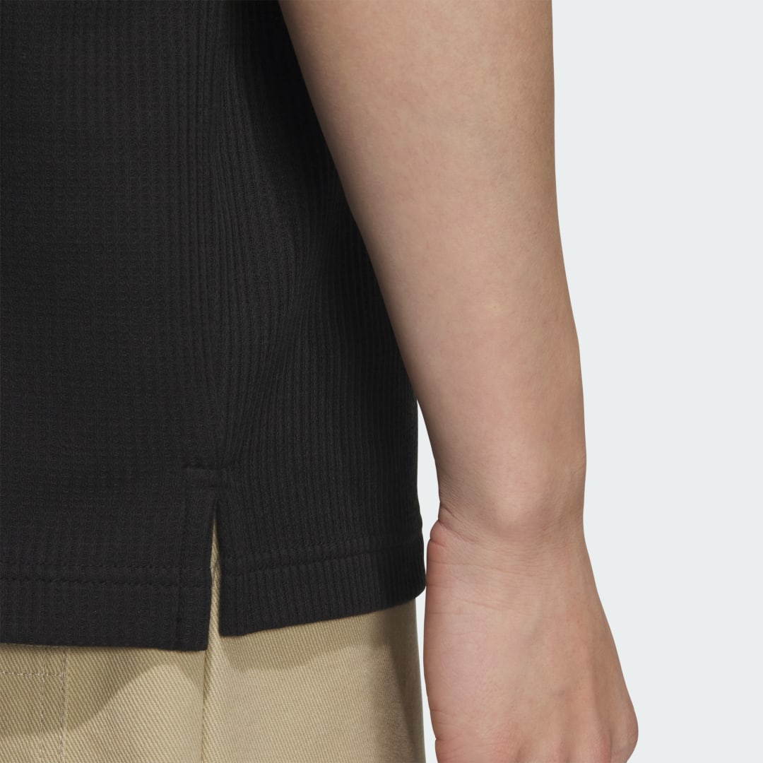 Adidas Waffle Poloshirt met Korte Mouwen