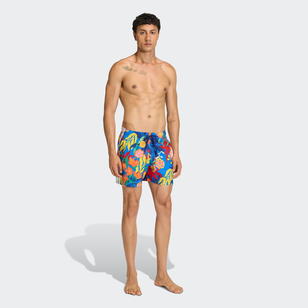 Thumbnail - MEXICANA FLORALS 3 STRIPES SWIM SHORTS 5 INCH