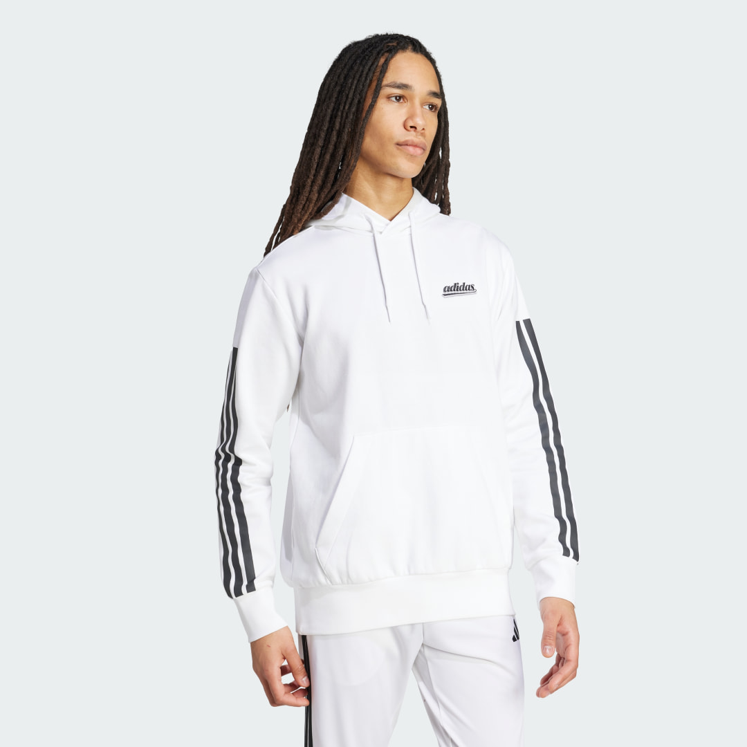 Thumbnail - Hoodie mit farbigem Schriftzug