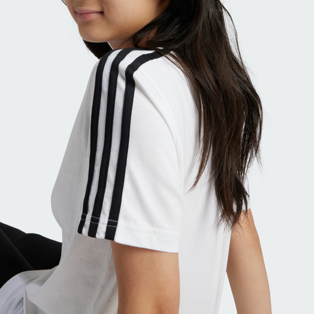Adidas Essentials 3-Stripes Cotton Loose Fit Boyfriend T-shirt