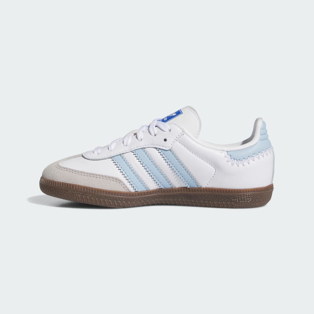 

adidas Tenis Samba OG Kids Niño, Blanco/clear sky/azul