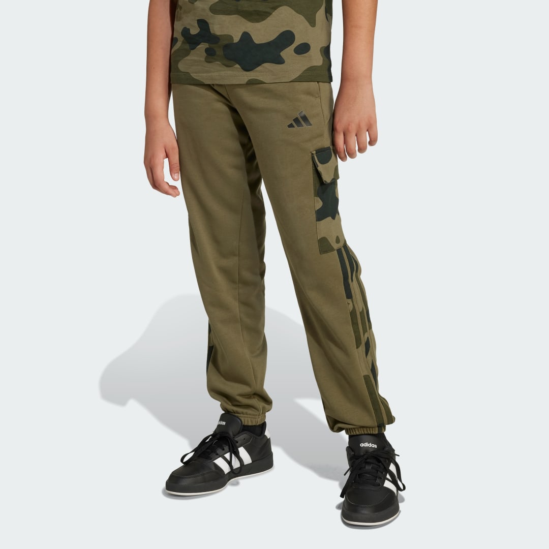 Pantalon cargo en molleton basique de saison pour enfants - vue 7