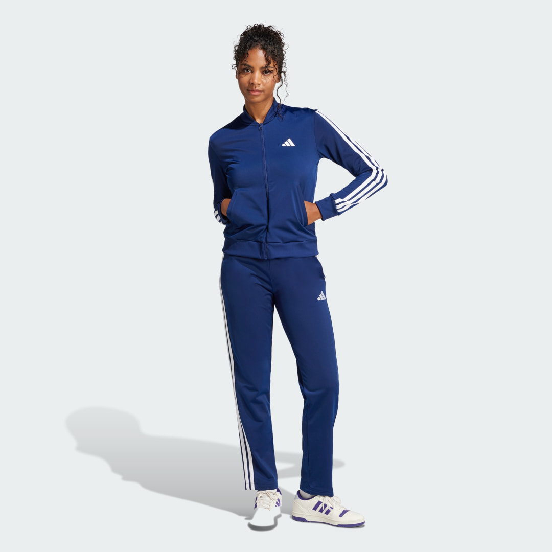 Adidas Essentials 3-Stripes Trainingspak Blauw- Dames Blauw