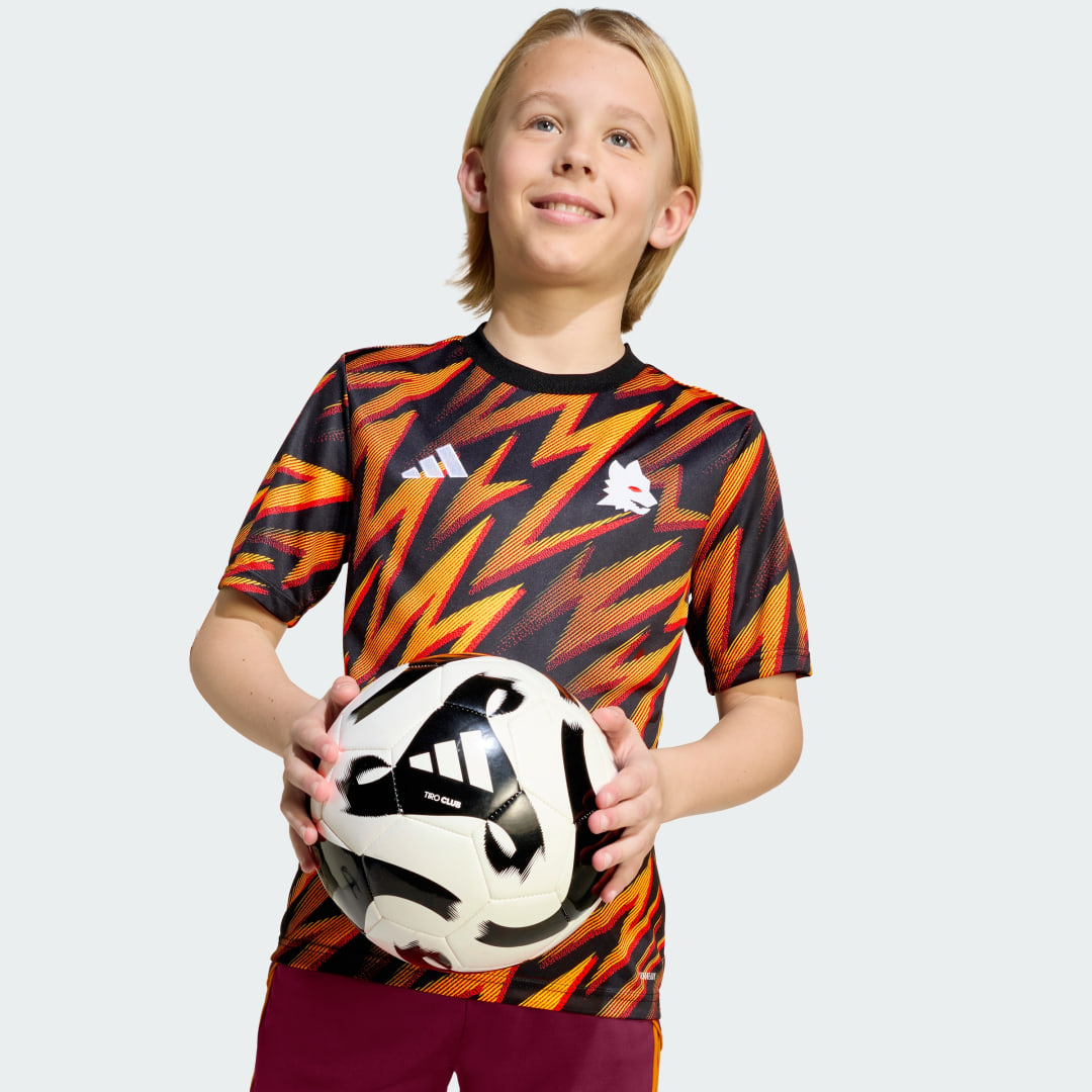 Adidas AS Roma 25 26 Pre-Match Shirt Kids