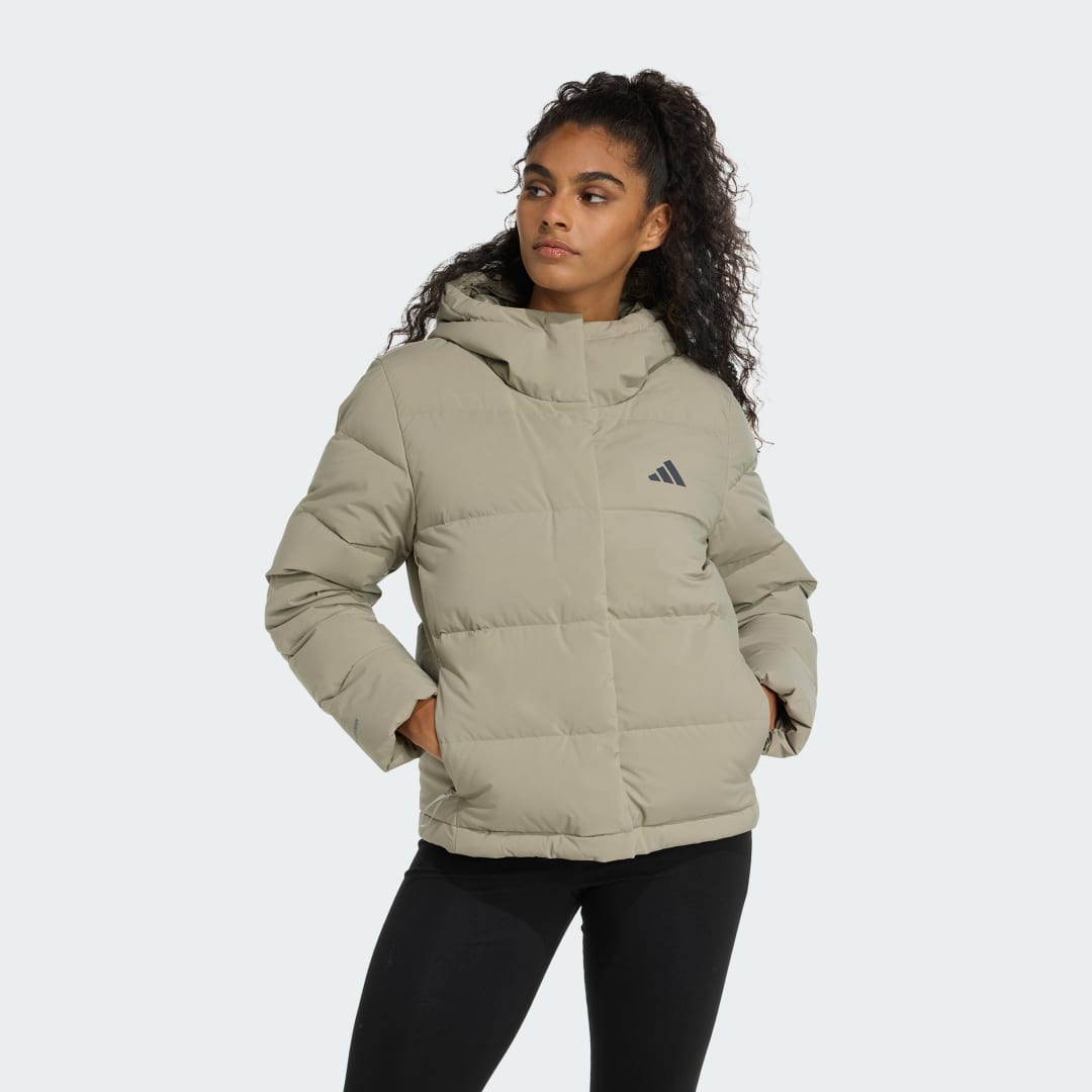 Adidas Helionic CLIMAWARM Donsjack met Capuchon