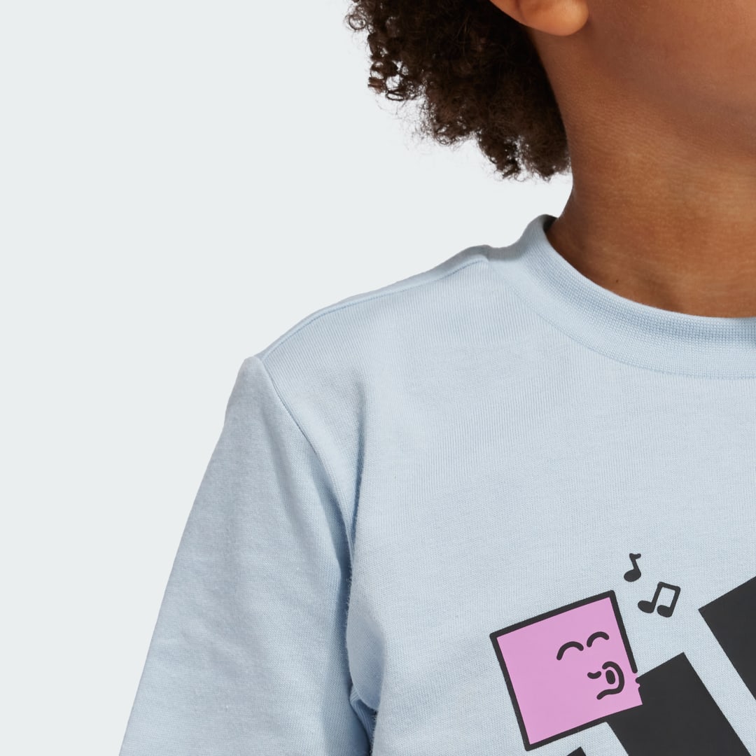 

adidas Playera Positivity Table Estampada Niño, Wonder azul