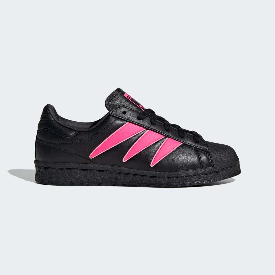 

adidas Tenis Superstar 82 Mujer, Negro/lucid rosa/rosa spark