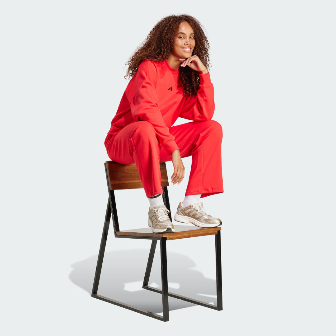 Jogging à ourlet ouvert femme adidas Essentials Small Logo Feelcozy - vue 3