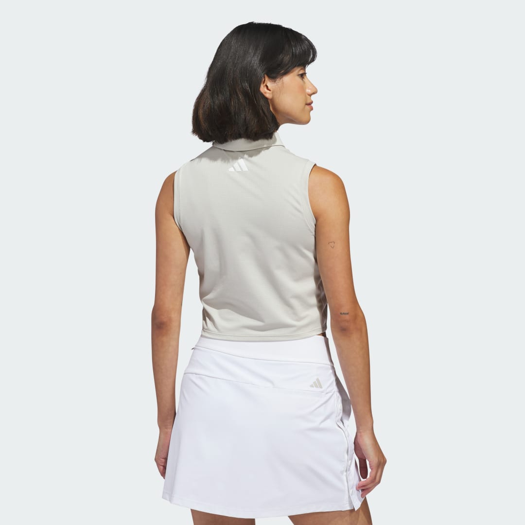 Thumbnail - Beyond The Course Crop Twistknit Poloshirt