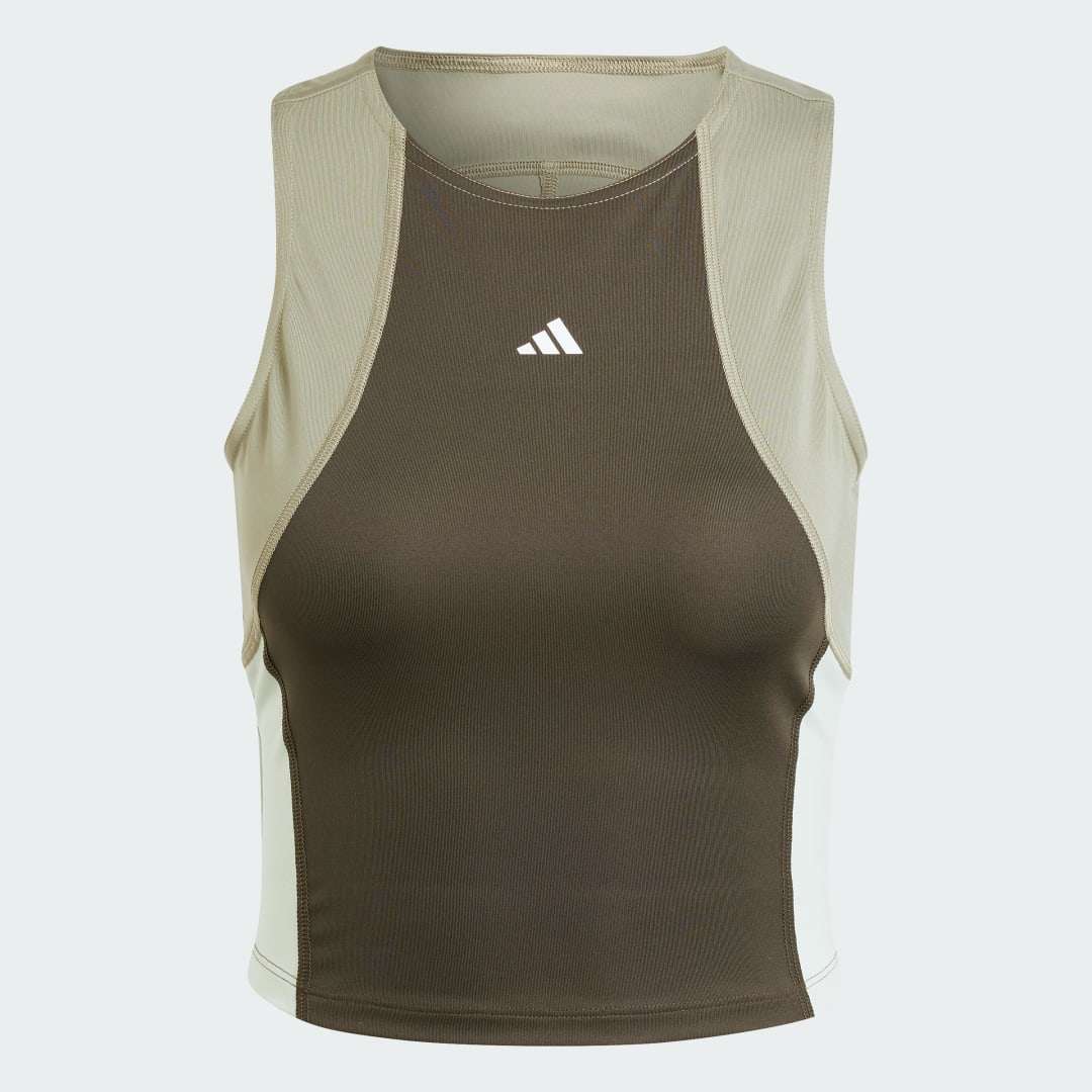 Adidas TECHFIT Colorblock Training Crop Tanktop
