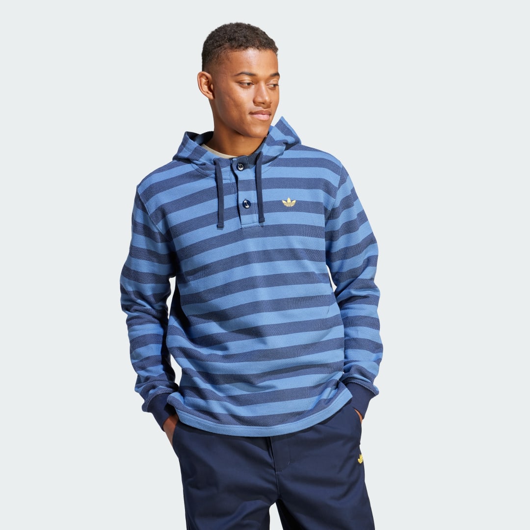 

adidas KNITTED HOODIE KNITTED HOODIE Hombre  - Hombre Originals, Azul