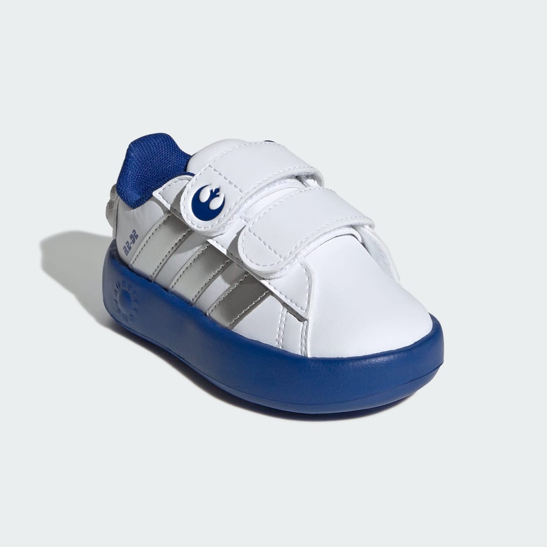 Adidas Grand Court sneaker Cloud White / Silver Metallic / Royal Blue