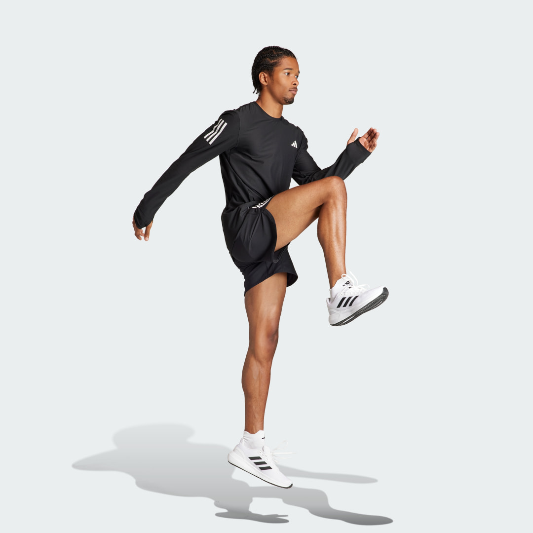

adidas Playera Own The Run Manga Larga Hombre, Negro