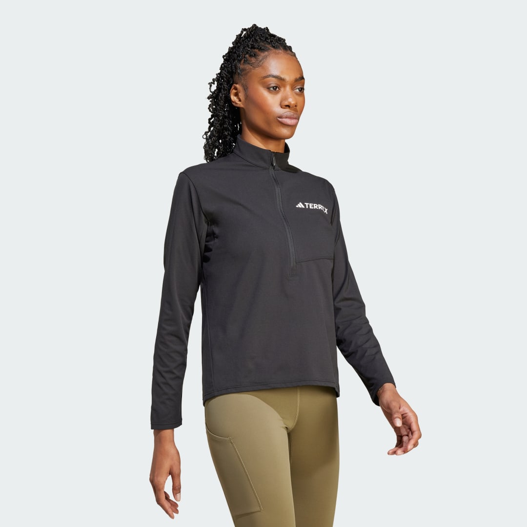 Adidas Terrex Multi Climacool Longsleeve met Halflange Rits