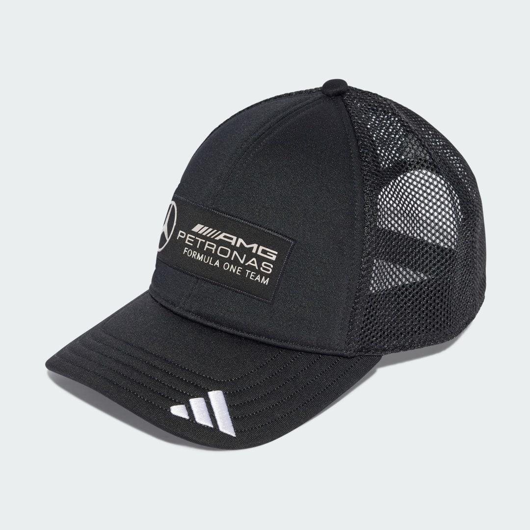 CASQUETTE TRUCKER SNAPBACK LOGO MERCEDES AMG PETRONAS FORMULA ONE TEAM - vue 3