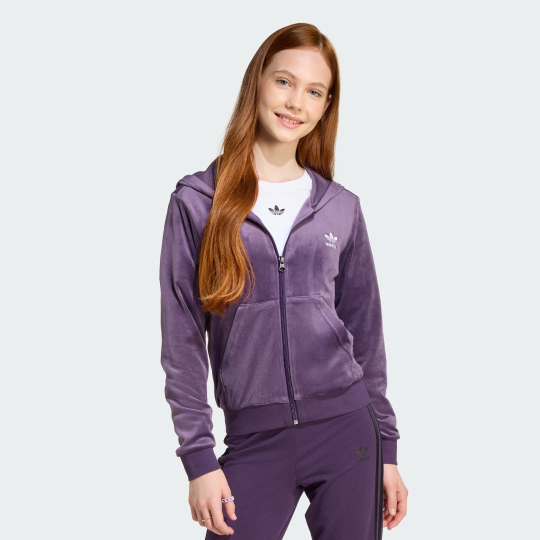 Adidas Velours Rits Hoodie