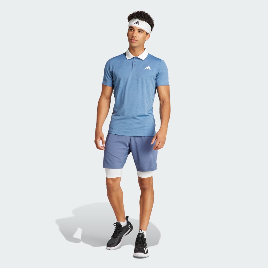 

adidas Camiseta Polo FreeLift para Tenis Hombre, Azul
