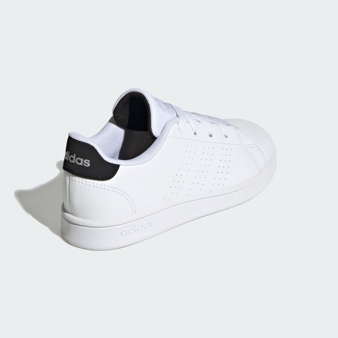 

adidas Tenis Advantage Adidas Court Niño, Blanco/negro/plata gris
