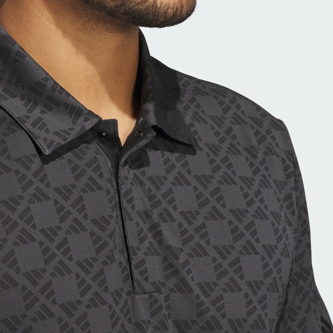 

adidas Playera Polo Ultimate365 Tour Heat.RDY Jacquard Hombre, Negro