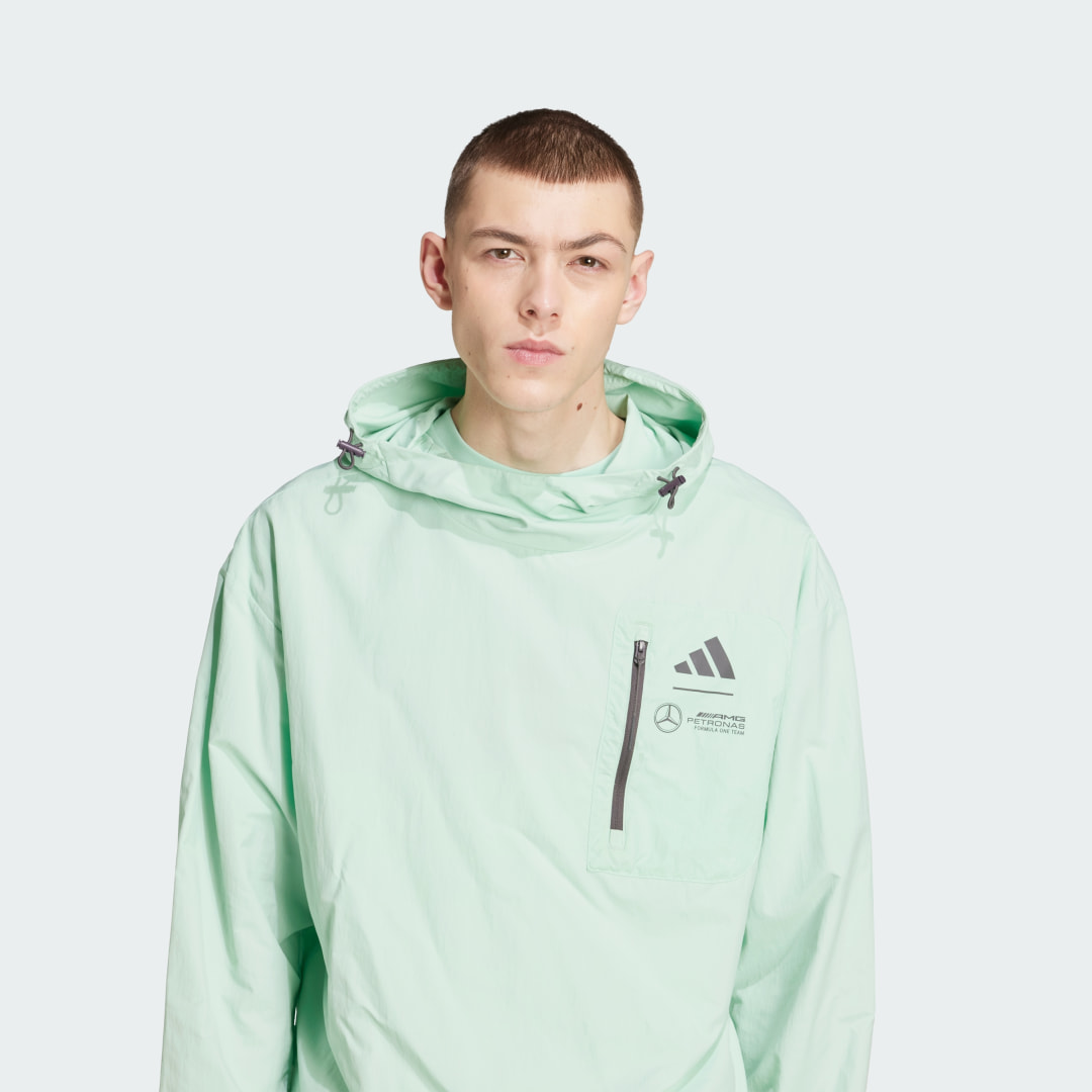 Adidas MERCEDES AMG PETRONAS FORMULA ONE TEAM PREMIUM WOVEN WINDJACK