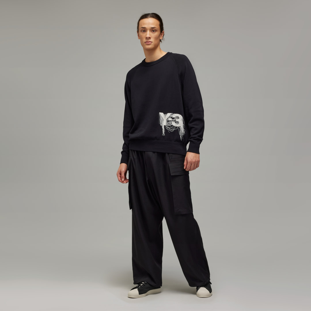 Adidas Y-3 Logo Knit Sweatshirt