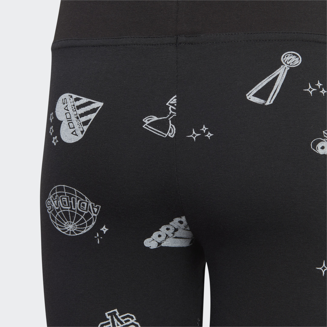 

adidas Licras Estampadas Brand Love Niños Niño, Blanco