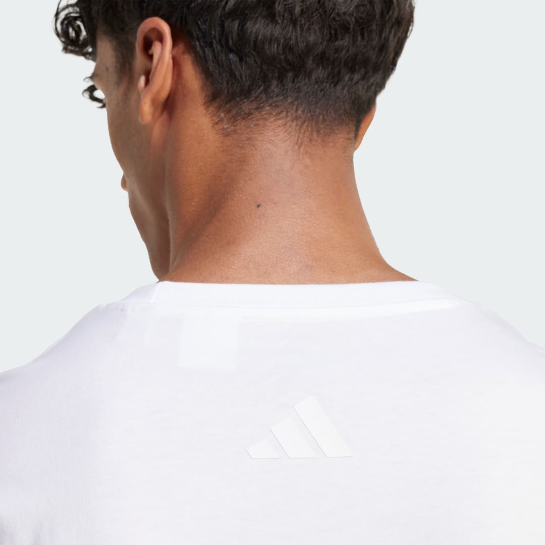 Adidas T-shirt graphic patch hond sok