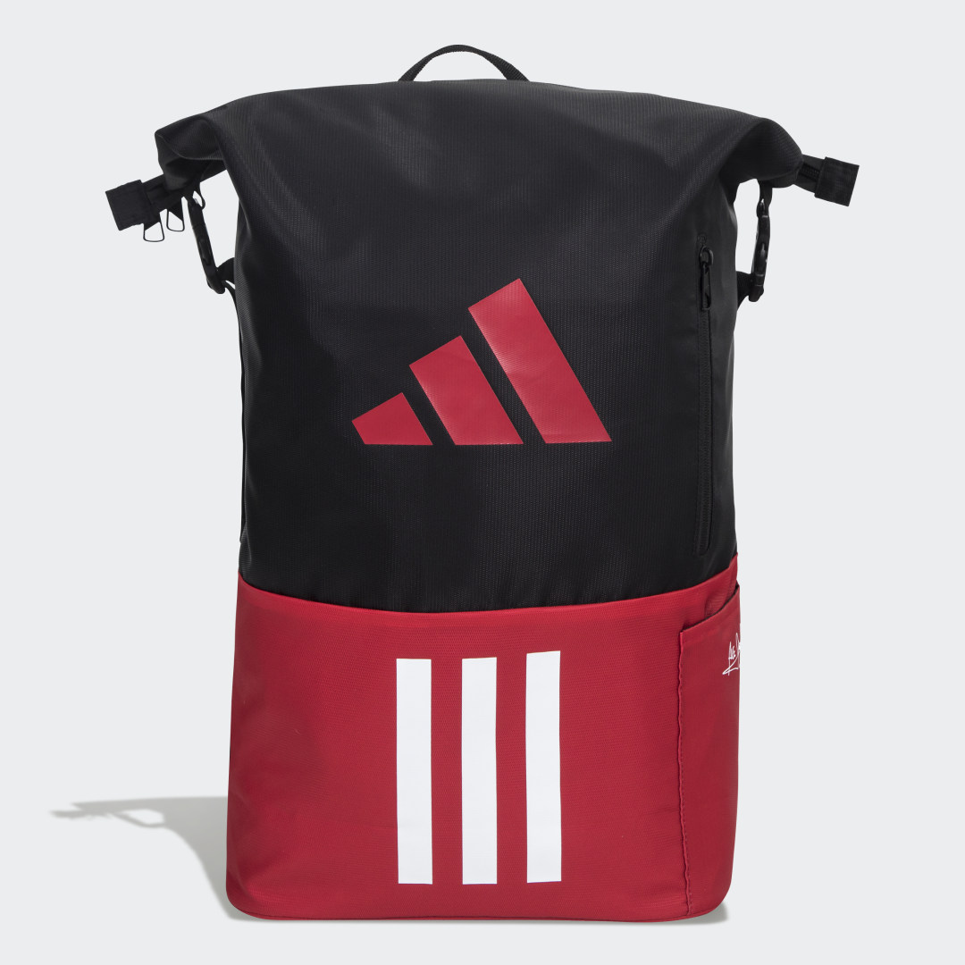 

adidas Mochila Multigame Unisex, Negro/rojo/blanco