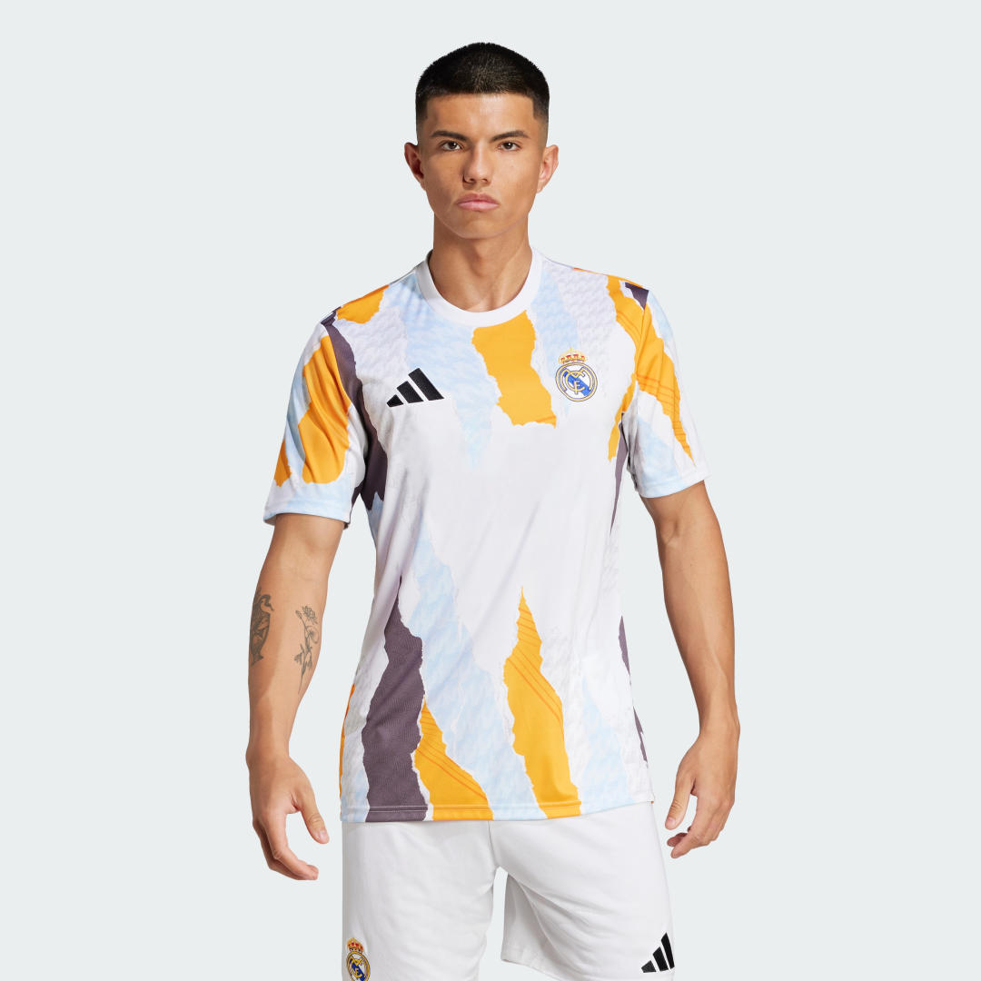 Adidas Real Madrid Pre Match Shirt Wit- Heren Wit