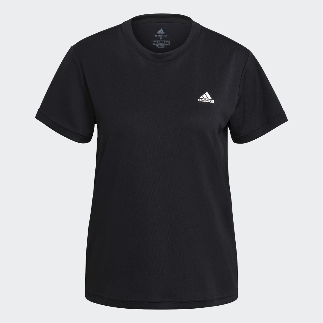 

adidas Playera Aeroready Designed 2 Move Sport Mujer, Negro/blanco