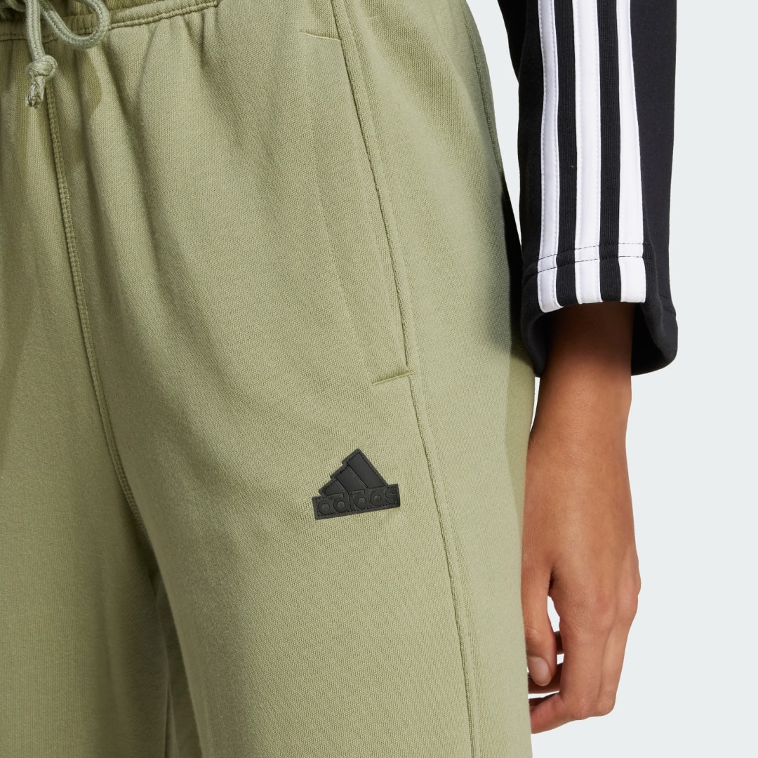 Adidas Signature Graphic Embroidery French Terry Straight Leg Broek