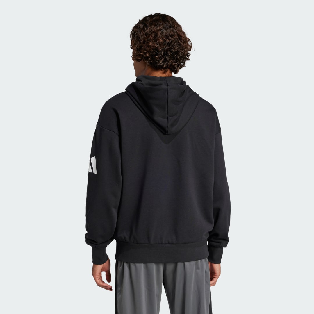 Adidas Essentials Loose-Fit 3 Bar Logo French Terry Hoodie