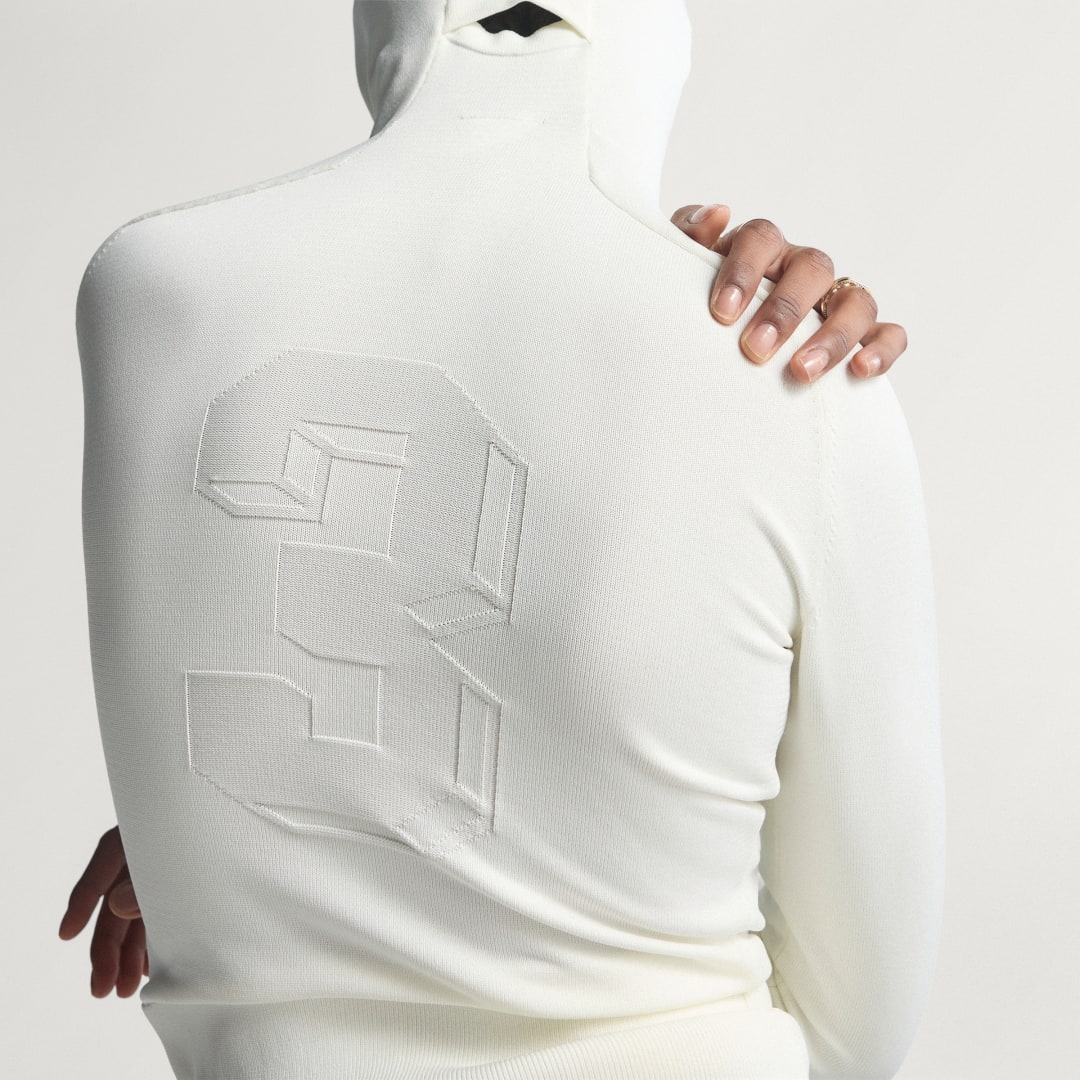 PULL EN MAILLE À MANCHES LONGUES ET CAPUCHE - vue 4