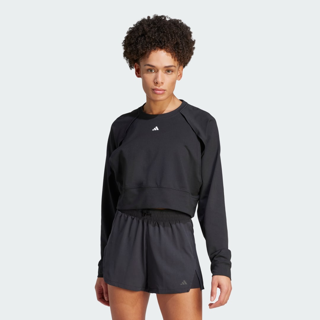 adidas Power AEROREADY Crop Cover-Up Sweatshirt